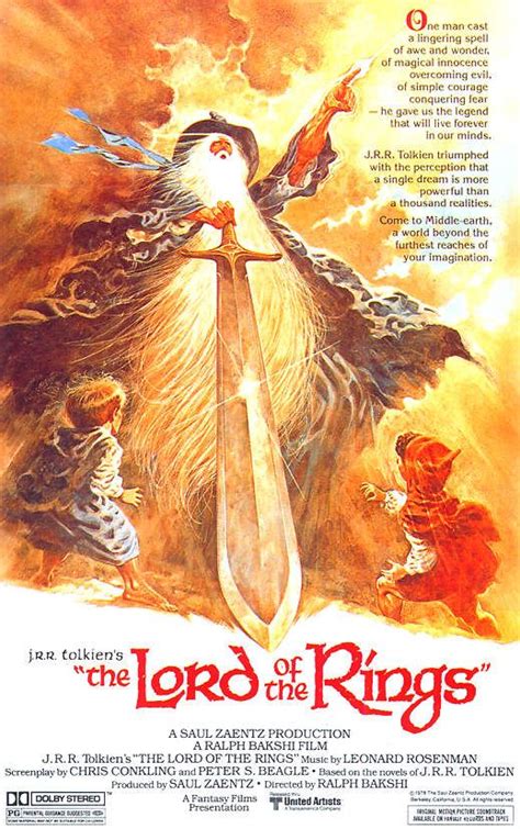 Lord of the rings cartoon | Classic movie posters, Movie poster art ...