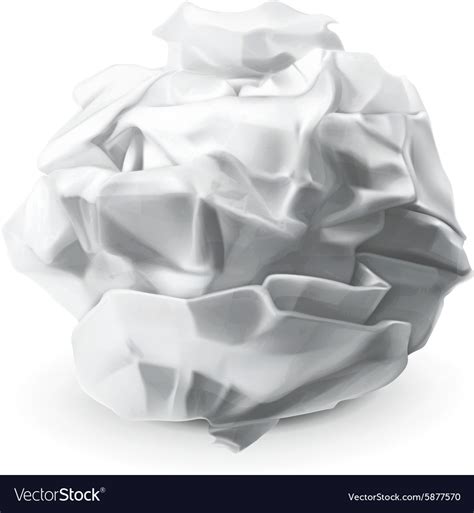 Crumpled paper Royalty Free Vector Image - VectorStock