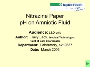 pH Analysis with Nitrazine Paper - MODULE