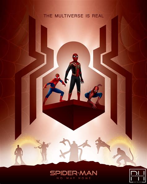 Spider-man No Way Home Multiverse Minimalist Poster Art 8x10 Print - Etsy