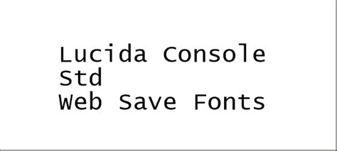 Lucida Console Std - ThemeCot