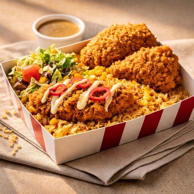 kfc extra zinger rice box nutrition