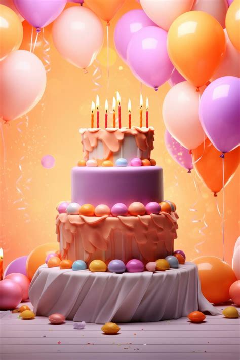 birthday balloons and cake 17