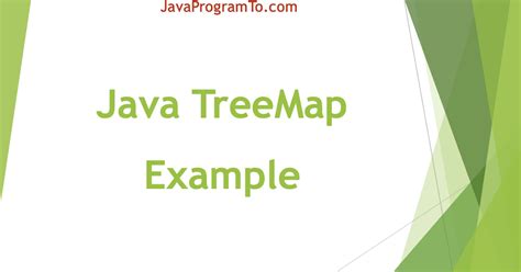 TreeMap in Java with Examples (Sorting Ascending or Descending or ...