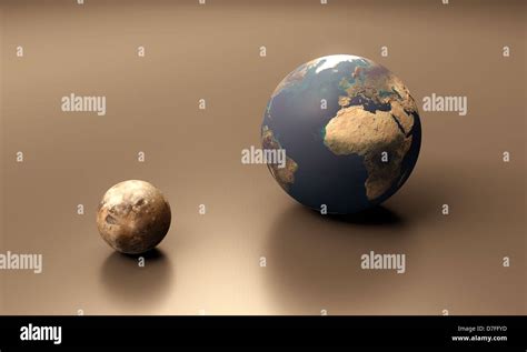 A rendered size comparison of the Jupiter Moon Ganymede and Planet ...