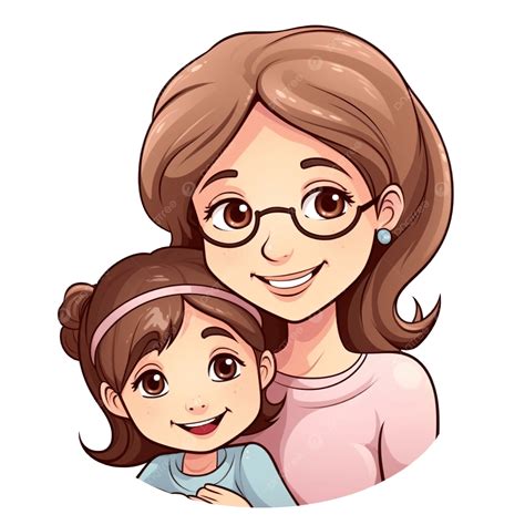 Dibujos Animados De Madre E Hija PNG ,dibujos Madre, Día, Mamá PNG