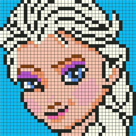 Princesas Disney Pop Art 6 | Contas perler, Arte em pixels, Padrões de ...