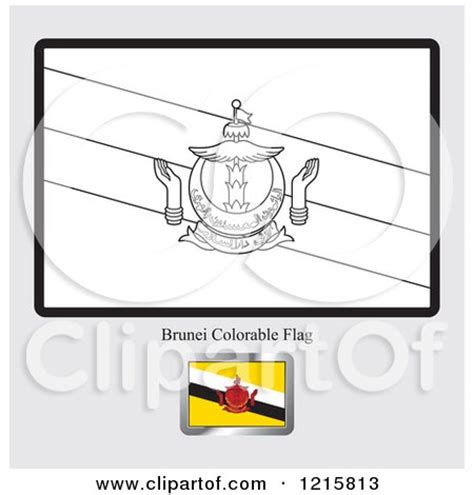 Coloring Page and Sample for a Brunei Flag Posters, Art Prints by ...