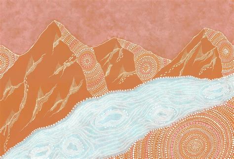 The Strength of the singing river | Aboriginal Art Print | By Sharon Robbie