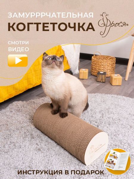 Когтеточка Фрося Валик картонная для кошки, кота, котенка. - купить с ...