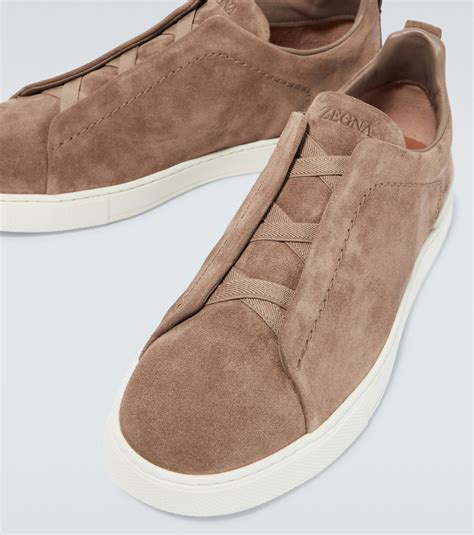 Zegna - Triple Stitch™ suede sneakers Zegna