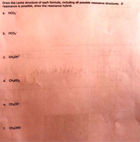 SOLVED: Draw the Lewis structure of each formula, including all ...