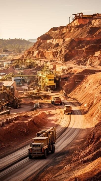 mining operations sunset image mining sunset trucks