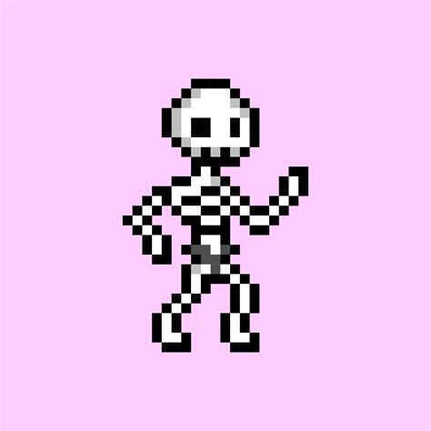 pixel art style, old videogames style, retro style 18 bit skeleton