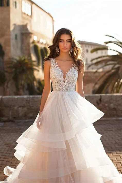 Enchanting Princess A-line Wedding Dress em 2024 | Vestido de casamento ...