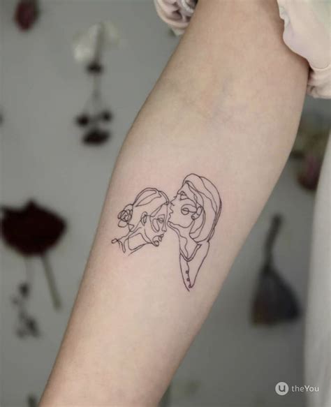 Forearm Minimalism Cartoon Character tattoo - Viktoriya's work