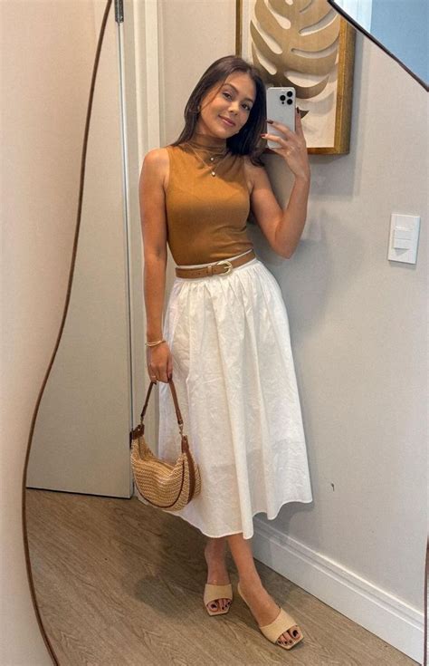 Looks Com Saia Midi - Ideias de looks com saia midi para arrasar no verão