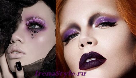 Макияж с фиолетовыми тенями 2023 фото стильные идеи новинки