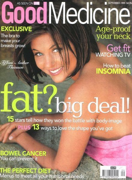 Tiffani Thiessen, Good Medicine Magazine September 1999 Cover Photo - United States