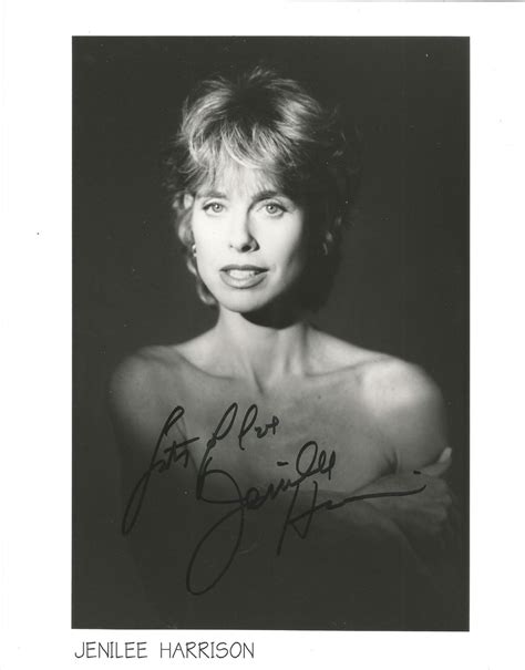 Jenilee Harrison signed 10x8 black and white photo (#0042) on Oct 29