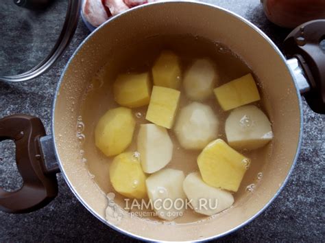 Вареная картошка с салом и луком — рецепт с фото пошагово