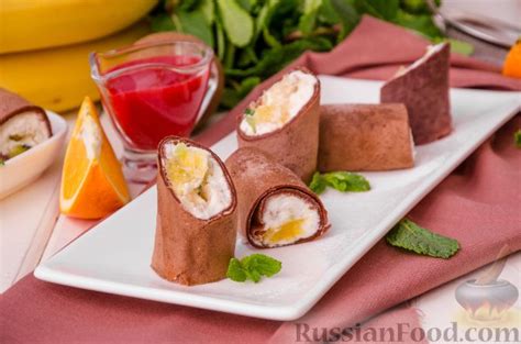 Блинчики с творогом, рецепты на RussianFood.com: 97 рецептов блинчиков ...