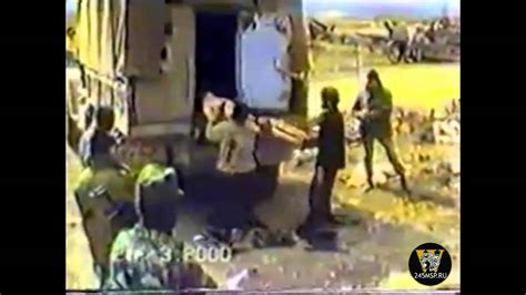 18+ Чечня. Пленные боевики в Комсомольском 2000г. - YouTube