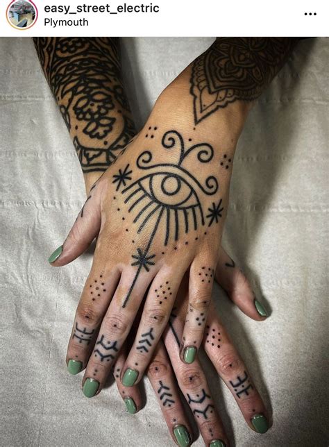 Eye Tattoo Design on Hand