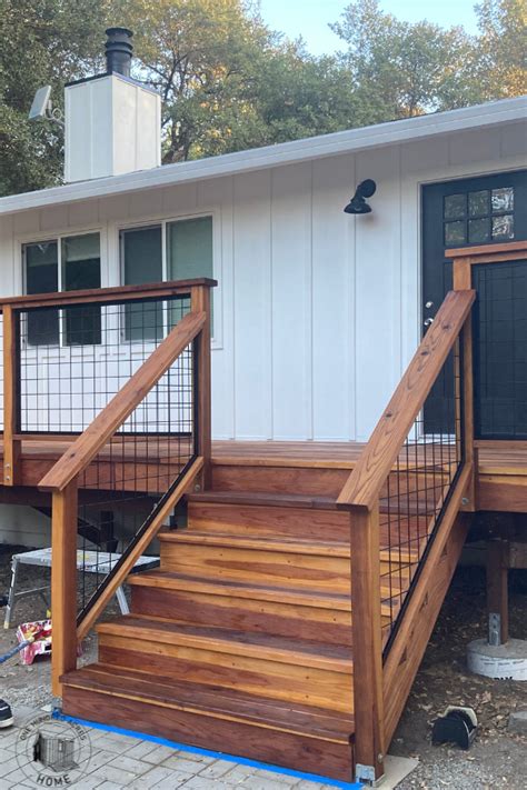 install  hog wire deck railing   acres home