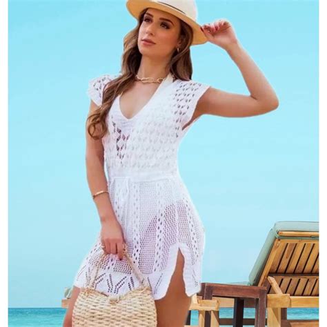 Modelos Vestidos De Praia - Saida De Praia Vestido Trico Verao Praia Piscina Ultima Moda | Shopee ...