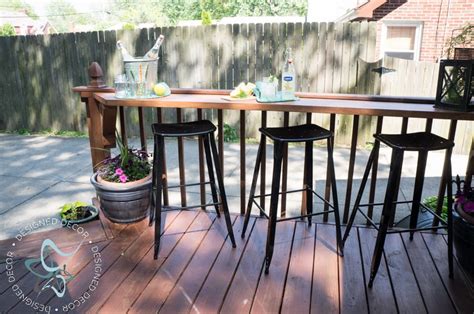 build  diy flip  deck bar designed decor