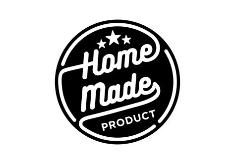 Home Made Product Label Badge Stamp Logo Graphic by District4 Std