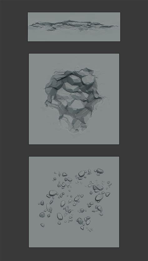 Zbrush Brushes - Stylized rock :: Behance