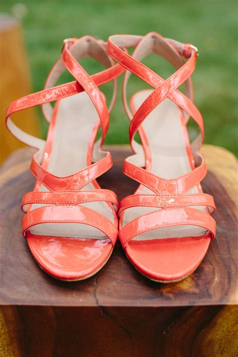 bright orange heels