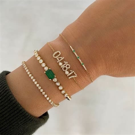 Emerald and diamond bracelet – Artofit