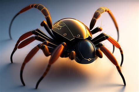 Premium AI Image | Abstract Cyber Spider