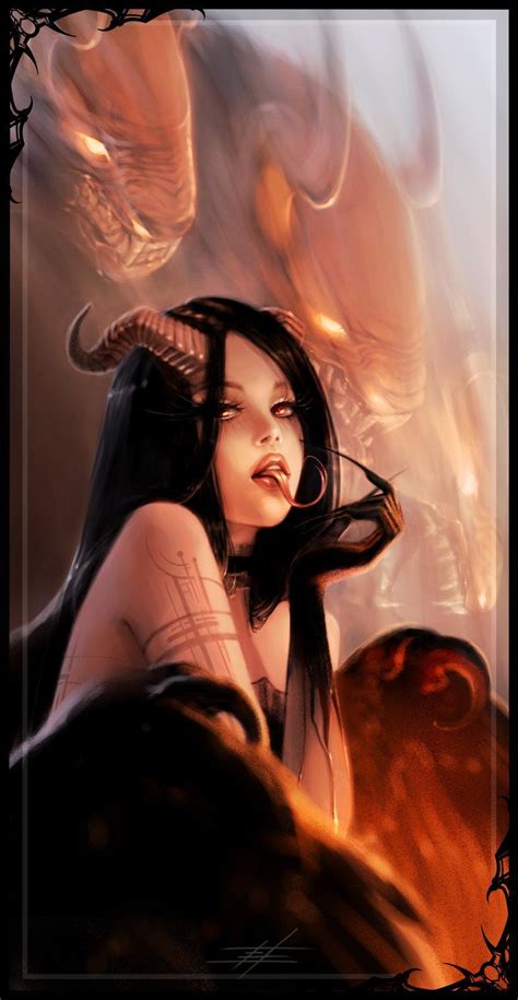 Pin by Black Lotus on The stranger family | Demon art, Female demons ...