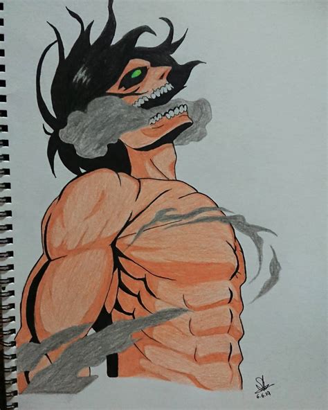 Eren Yeager Attack Titan Form by MicronusD on DeviantArt