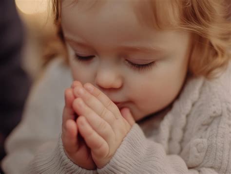 Youthful Hands Interlocked in Prayer