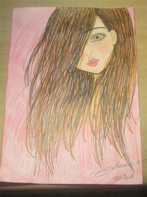 3D drawing girl by Fantasy105 on DeviantArt