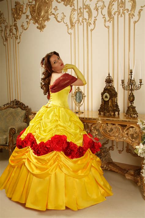Adult Belle cosplay costume princess dress Belle Belle cosplay Belle D ...