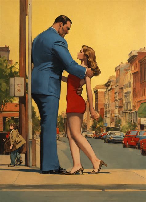 Lexica - Giant man tiny woman