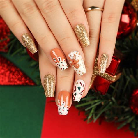gingerbread nails art 7