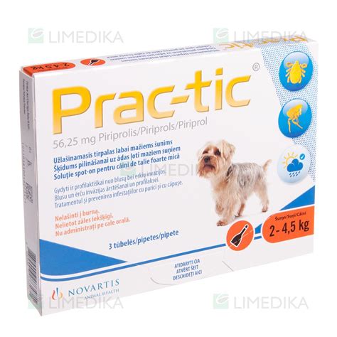 PRAC-TIC 56,25mg 2-4,5kg N3 (Elanco). Limedika