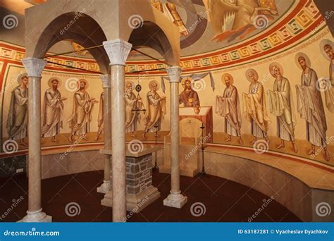 Interior, Altar, Icons, Frescoes, Baptismal Font, In The Old Russian ...