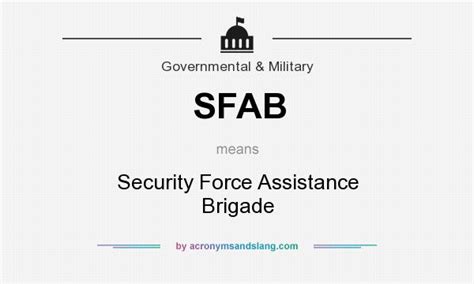 sfab security force assistance brigade  government military