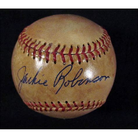 JACKIE ROBINSON AUTOGRAPHED BASEBALL W/ COA