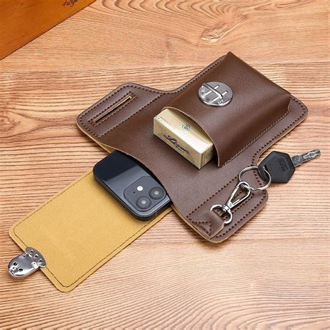 Многофункциональный кожаный Fanny Pack Телефон Ремень Сумка Ретро ...