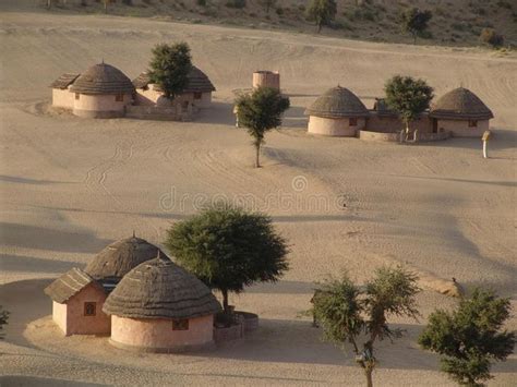 Desert village, Rajasthan, India. A small desert village in Rajasthan ...