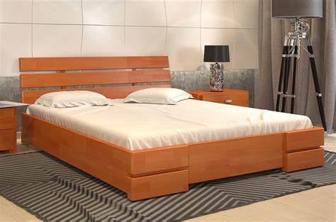 Кровать двуспальная Arbor Drev 180x200 Дали Люкс дерево сосна Ольха ...
